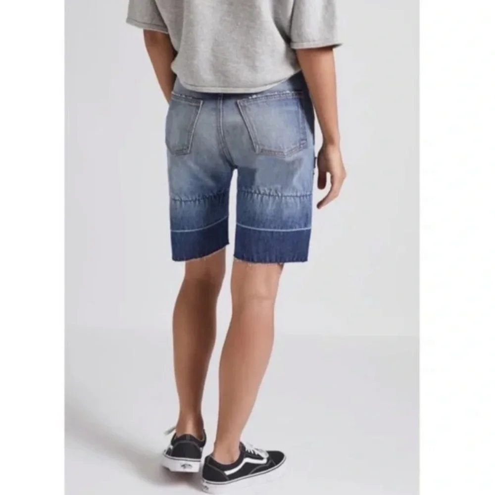 Current/Elliott The Seamed Short, distressed, button-fly, size 24, NWT